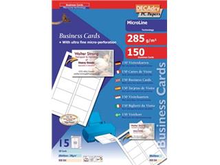Decadry visitekaarten MicroLine producten bestel je eenvoudig online bij ShopXPress