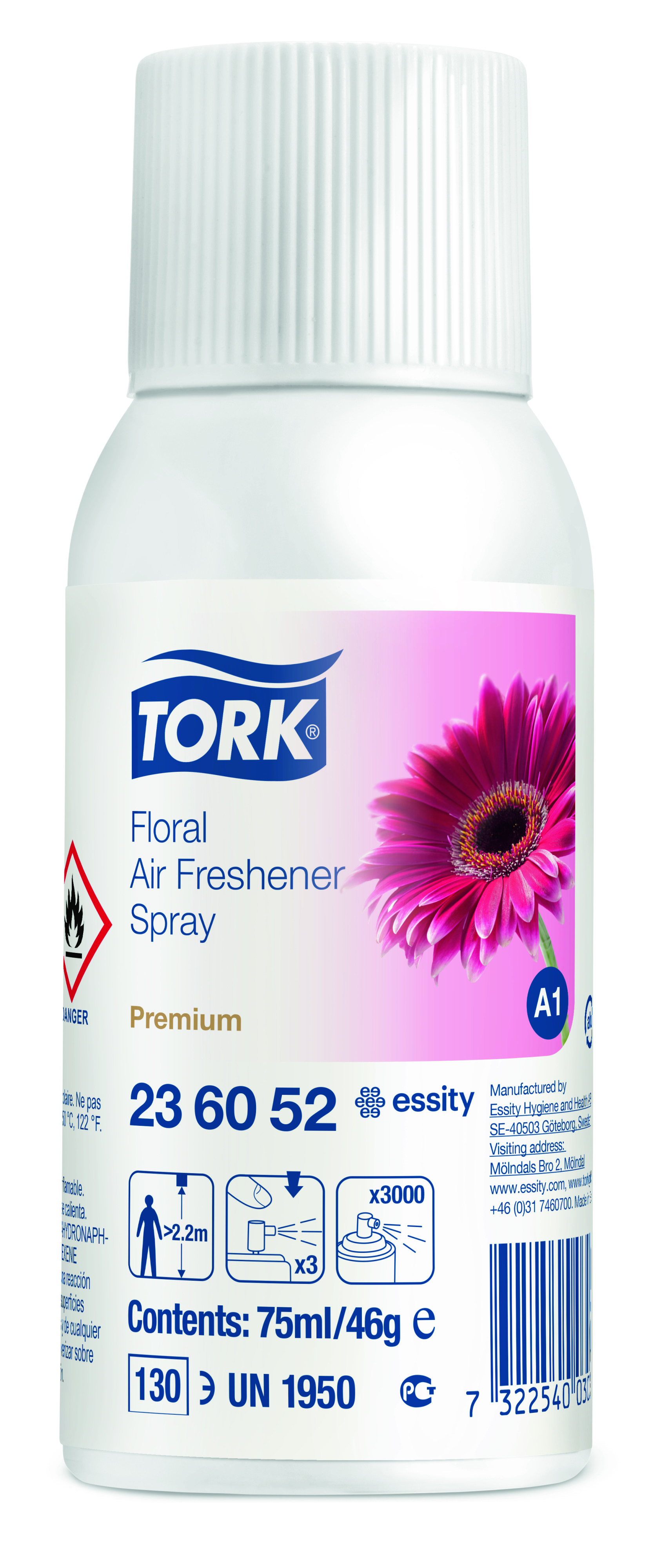 Een Tork Luchtverfrisser Spray met Bloemengeur A1 Premium koop je bij ShopXPress