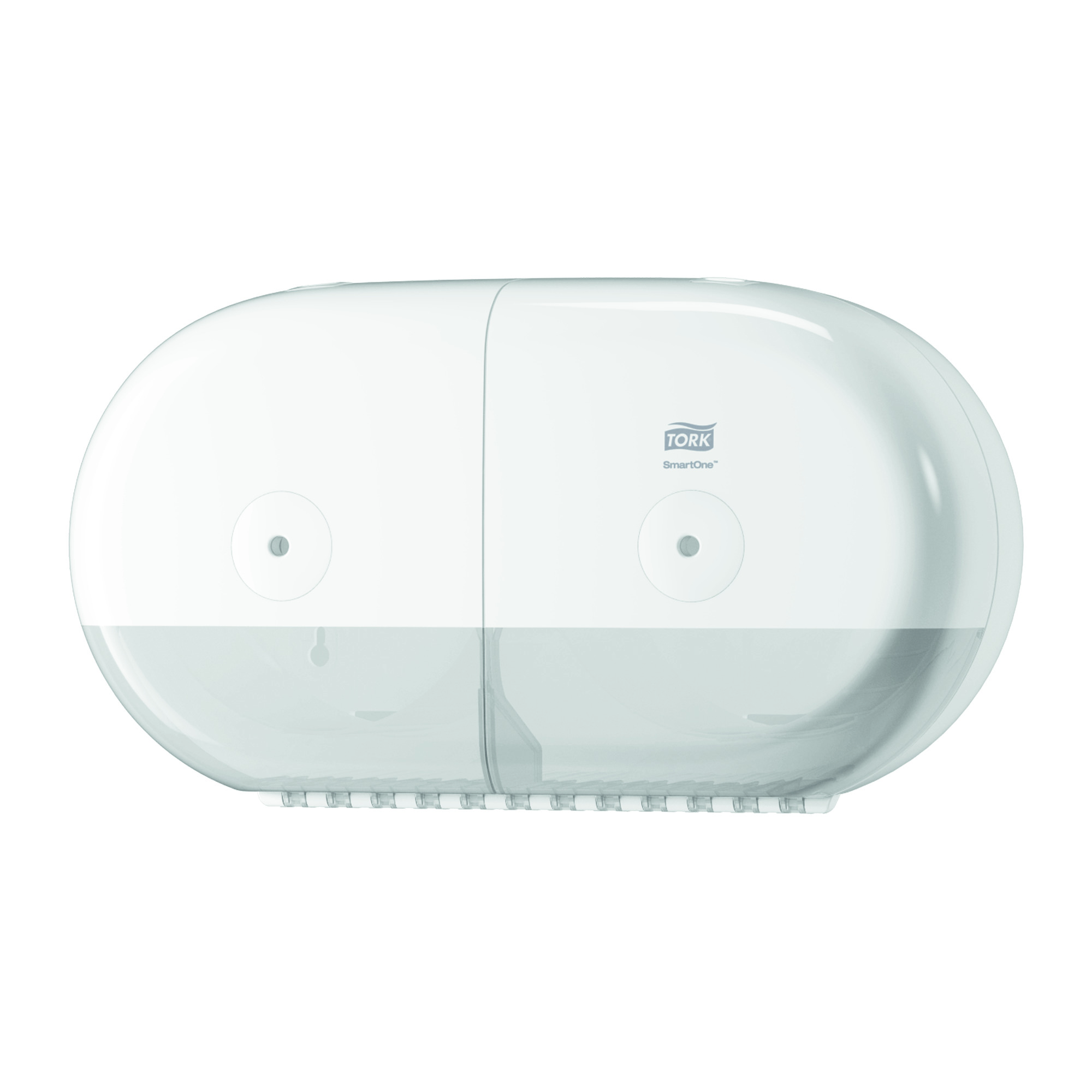 Een Tork smartone mini twin toilet roll dispenser, wit (682000) koop je bij ShopXPress