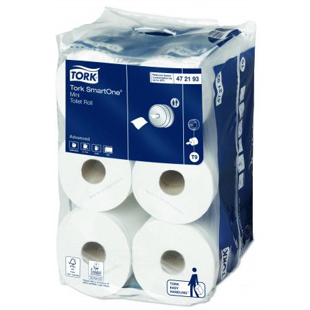 Smart one mini toiletpapier tork t9 systeem pak a 12rollen (472193)