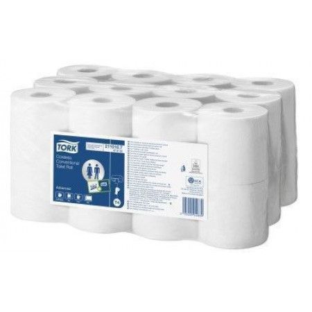 Tork hulsloos traditioneel toiletpapier, wit, 2 laags, pak à 24 rol (472132)