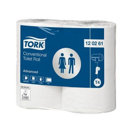 Tork advanced toiletpap king-size 2-lgs wit 69mtr x 10cm pk à 24rol/500 vel (120261)