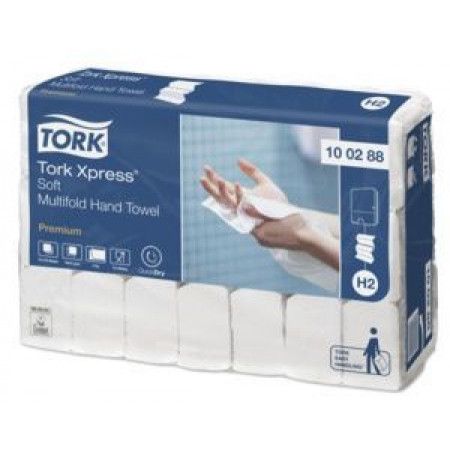 Een Tork Xpress® Soft Multifold Hand Towel I-vouw 2-LGS WIT, 21X34 CM PAK À 2310 Stuks (100288) koop je bij ShopXPress