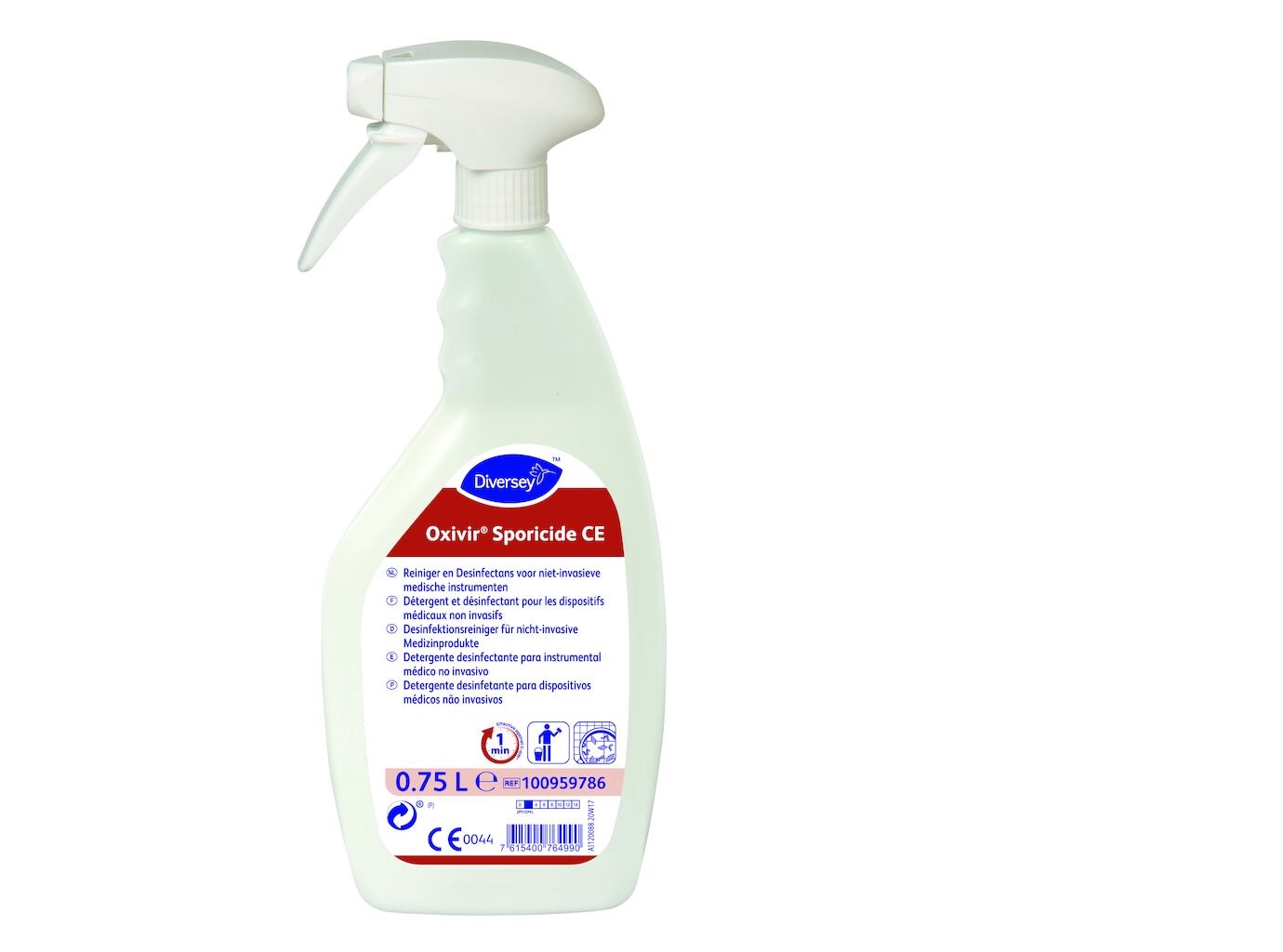 Een Oxivir Sporicide CE 6x0.75L - Reiniger- en desinfectant voor niet-invasieve medische hulpmiddelen koop je bij ShopXPress