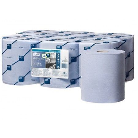 Een Tork Reflex™ Wiping Plus Centerfeed Poetspapier 2-laags Blauw M4 koop je bij ShopXPress