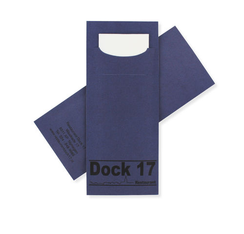 Een 500 x Bedrukte Pochetto Bestek servet (202 x 85 mm) koop je bij ShopXPress