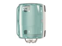 Een Tork Centerfeed Poetspapier Dispenser Kunststof Wit/Turquoise M2 koop je bij ShopXPress