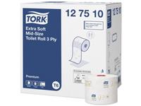 Een Tork premium toiletpapier compact 3-lgs wit 70 mtr x 10 cm ds à 27 rol (127510) koop je bij ShopXPress
