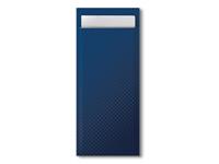 Een Tork Bestekzakje met 2-laags servet wit 5x100 donkerblauw koop je bij ShopXPress
