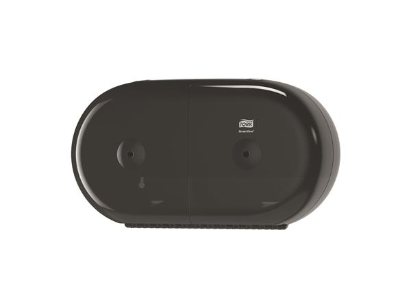 Een Tork smartone mini twin toilet roll dispenser, zwart (682008) koop je bij ShopXPress