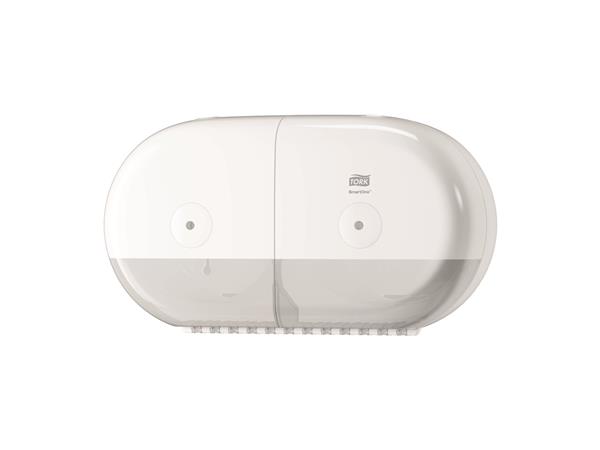Een Tork smartone mini twin toilet roll dispenser, wit (682000) koop je bij ShopXPress