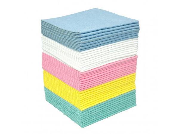 Een Sopdoek blauw - a kwaliteit 38 x 40 cm. 1/4 vouw baal a 200 doeken koop je bij ShopXPress