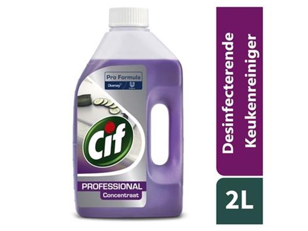 Een Cif Pro Formula 2in1 Desinfecterende Keukenreiniger 6x2L - Gecombineerde reiniger ontsmettingsmiddel koop je bij ShopXPress