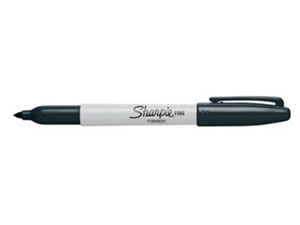 Een Sharpie Permanent marker Fine zwart koop je bij ShopXPress