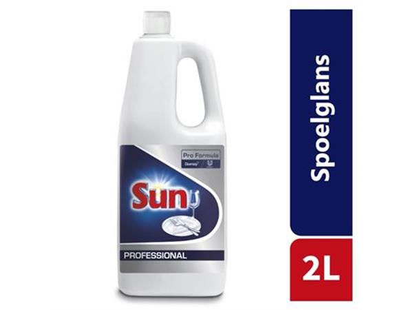 Een Sun Pro Formula Spoelglans 6x2L - Spoelglansmiddel, geschikt voor huishoudelijke afwasmachines. koop je bij ShopXPress