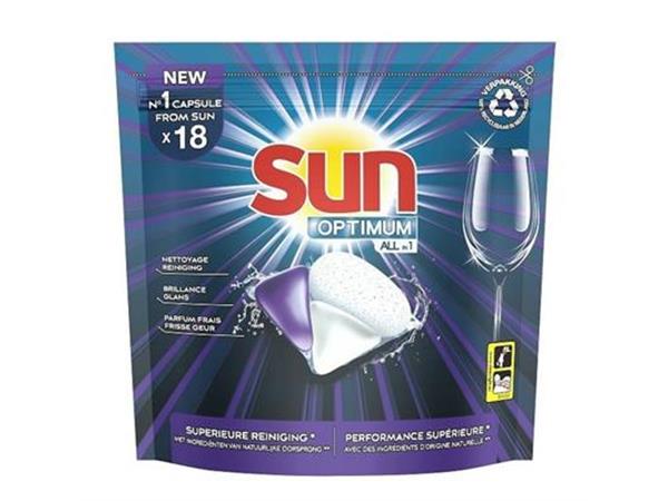 Een Sun Tabs All in 1 8x18st - Vaatwascapsules met ingebouwde zout en spoelglans koop je bij ShopXPress