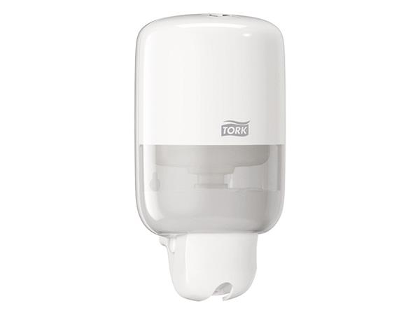 Een Tork Mini Vloeibare Zeep Dispenser Kunststof Wit S2 ( alternatief 470234) koop je bij ShopXPress
