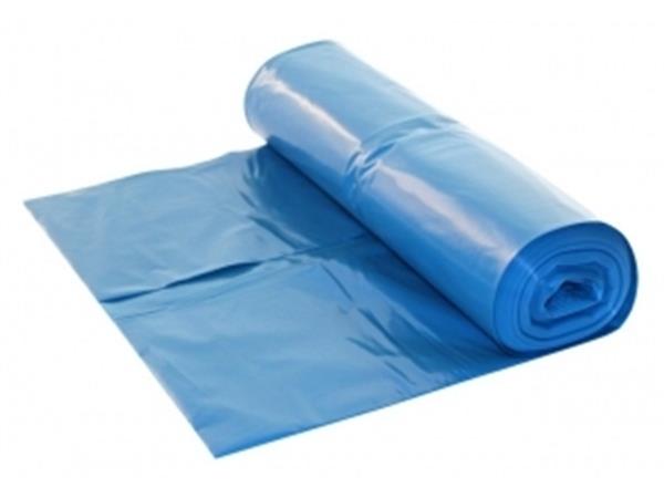 Een Afvalzak 70x110cm t100my blauw ldpe (10 zakken) koop je bij ShopXPress