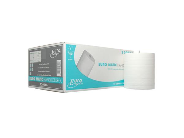 Een Handdoek Op Rol Matic Plus Wit 2-Laags 6 rol koop je bij ShopXPress