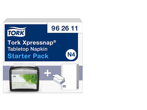 Een Tork Xpressnap® Tabletop servetdispenser zwart Starterpack N4 koop je bij ShopXPress