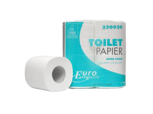 Een Toiletpap.euro super tiss.200 VEL 2-Laags , 12 x 4 rol p/pak koop je bij ShopXPress