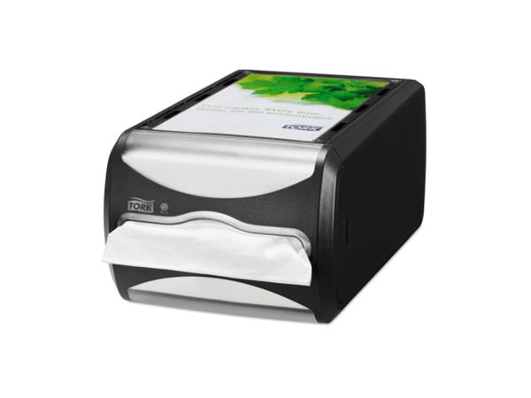 Een Tork Xpressnap® Counter servetdispenser zwart (N4) koop je bij ShopXPress
