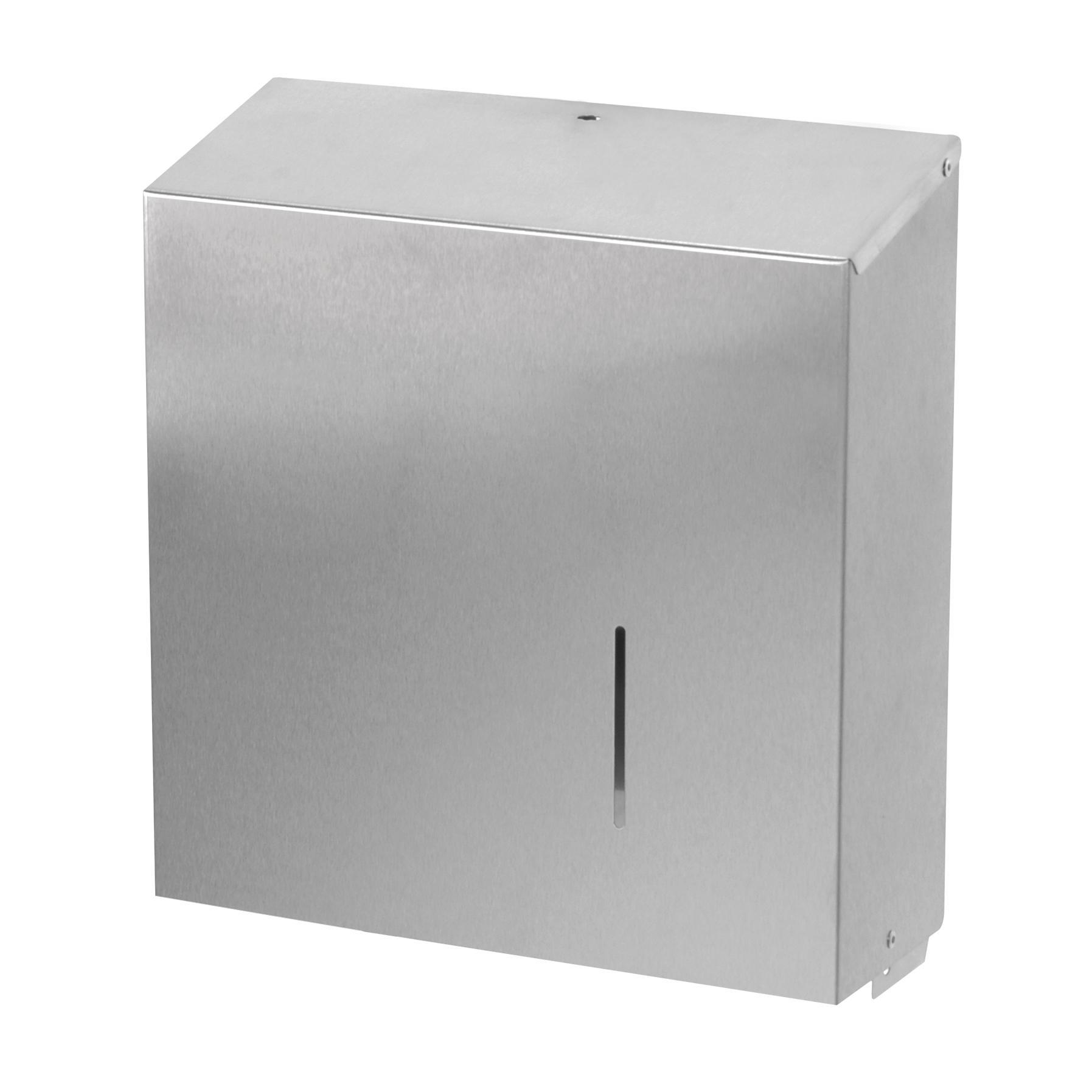 Een Sanfer Jumbo toiletpapierdispenser RVS 33 cm. rollen. 338 x 122 x 354,J01 W(86) koop je bij ShopXPress