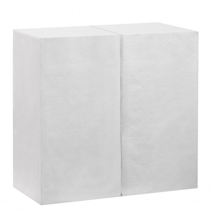 Servetten Wit 2-laags 8-vouw (boekvouw)2000 stuks 40x40cm