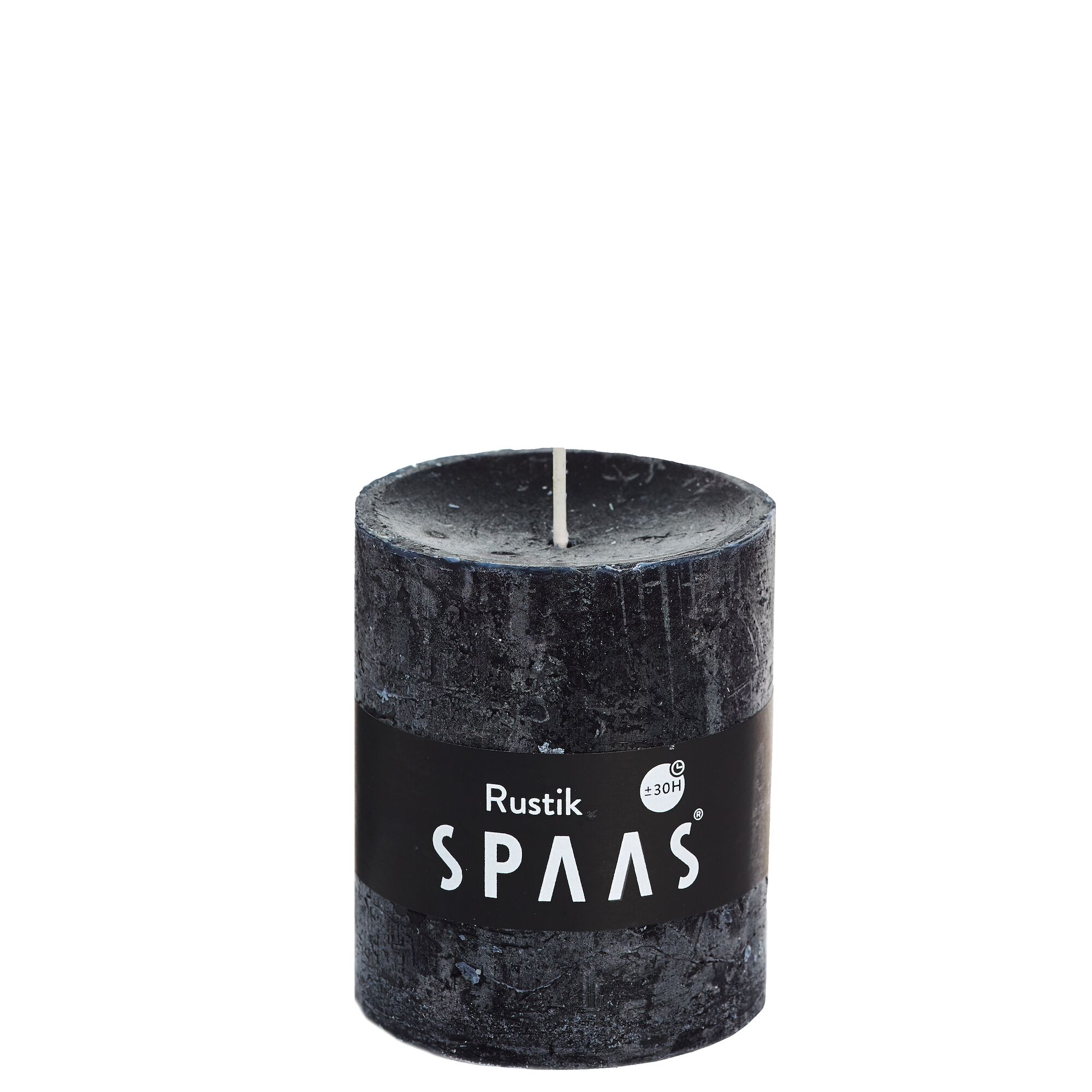 Een Spaas Rustieke cilinderkaars 70/80 mm zwart 8ST koop je bij ShopXPress