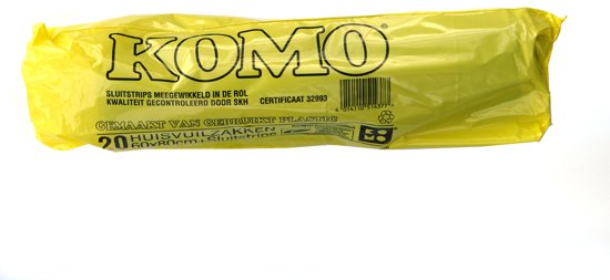 Een KOMO afvalzak 60x80 T50 60 Liter koop je bij ShopXPress