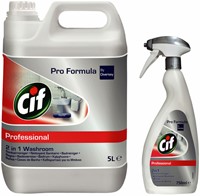 Een Cif Pro Formula 2in1 Sanitairreiniger 2x5L - Sanitair reiniger en ontkalker koop je bij ShopXPress