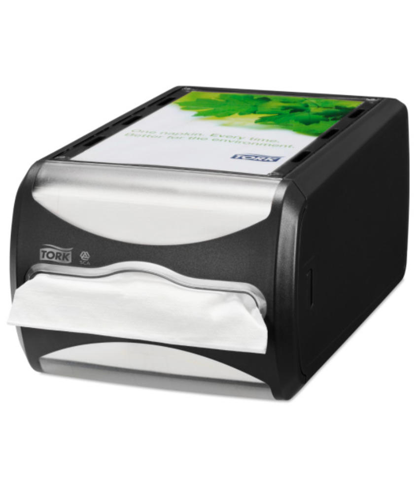 Een Tork Xpressnap® Counter servetdispenser zwart (N4) koop je bij ShopXPress