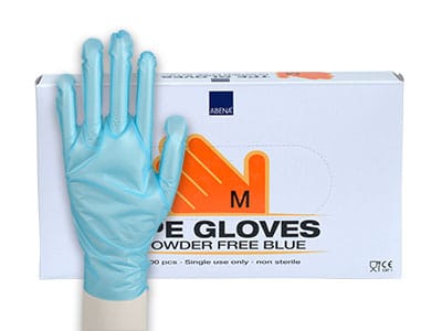 Een 100st Nitril Handschoenen Blauw Maat L Ultra Sensitive Nitril CAT I koop je bij ShopXPress